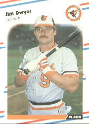 1988 Fleer Baseball Cards      558     Jim Dwyer